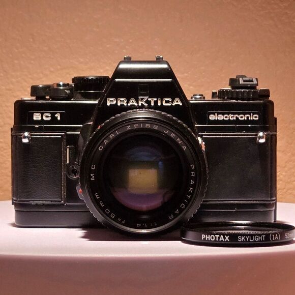 Other - Practika BC1 Carl Zeiss Jena Practikar 50mm f1.4 Lens Original Case Tested Works